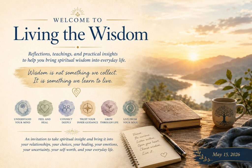 Welcome to Living the Wisdom Featured Image